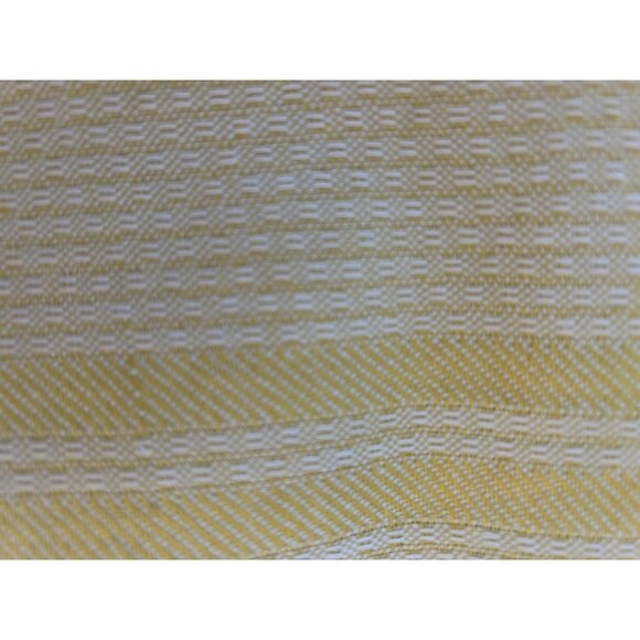 Kitchen Dish Towel Set 2 NOS Textured Woven Cotton Yellow White Germany Vtg XL - Picture 5 of 10